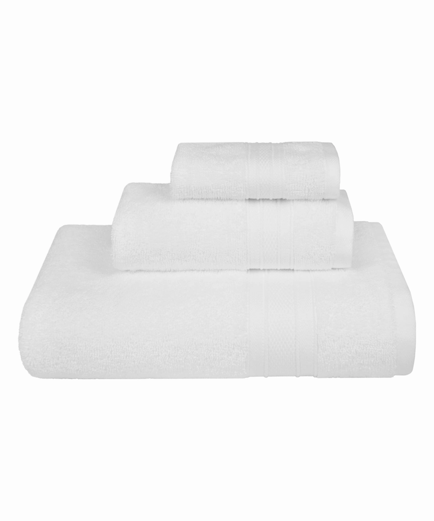 Soft Comfort, 3Pc Set,Air Rich Technology Towel Set ,509 GSM,White