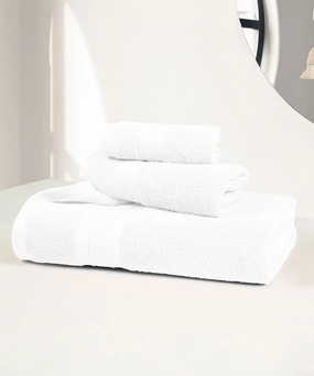 Soft Comfort, 3Pc Set,Air Rich Technology Towel Set ,509 GSM,White bath towels,soft towels,bathroom textiles