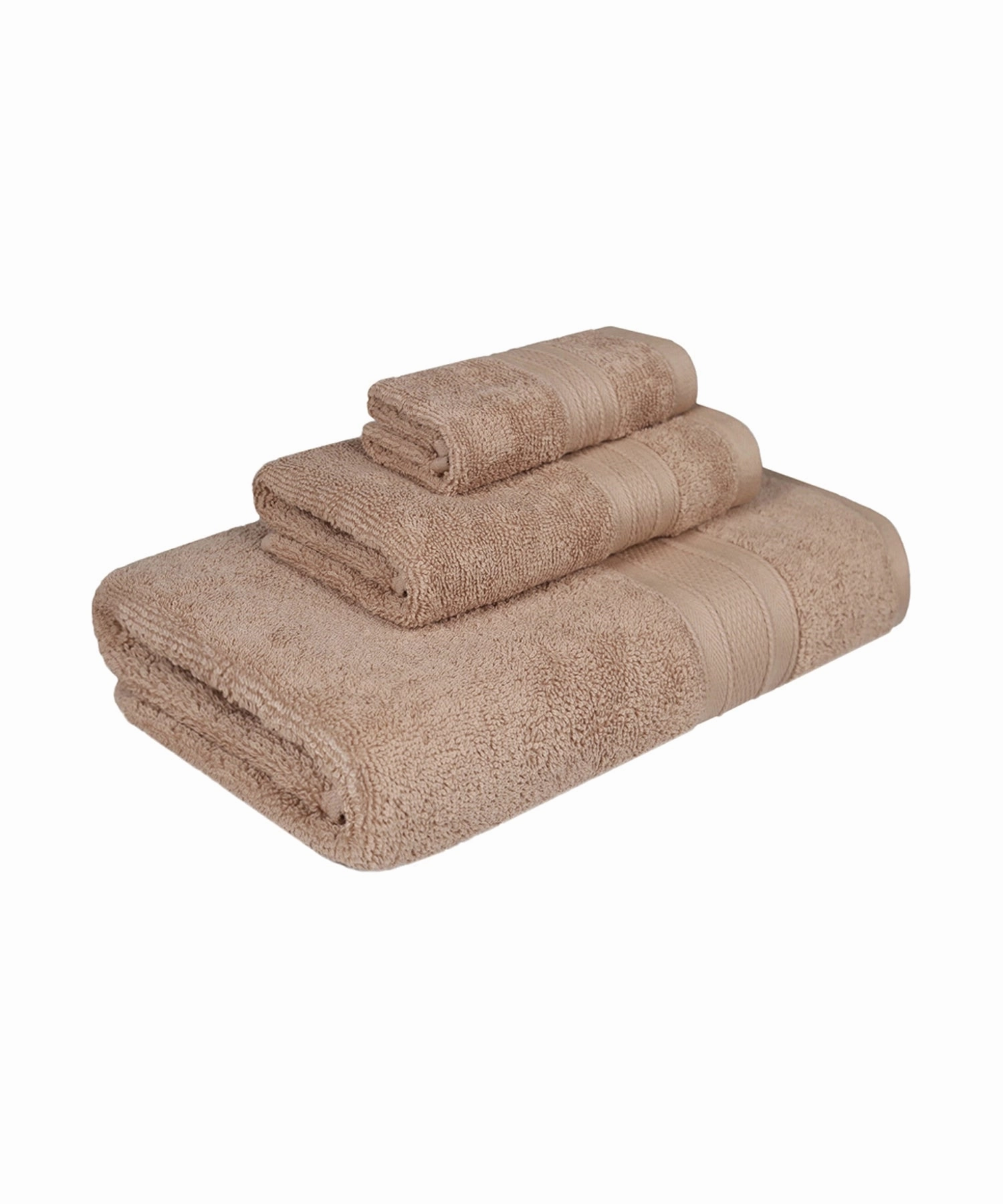Soft Comfort, 3Pc Set,Air Rich Technology Towel Set , 509 GSM,Acorn