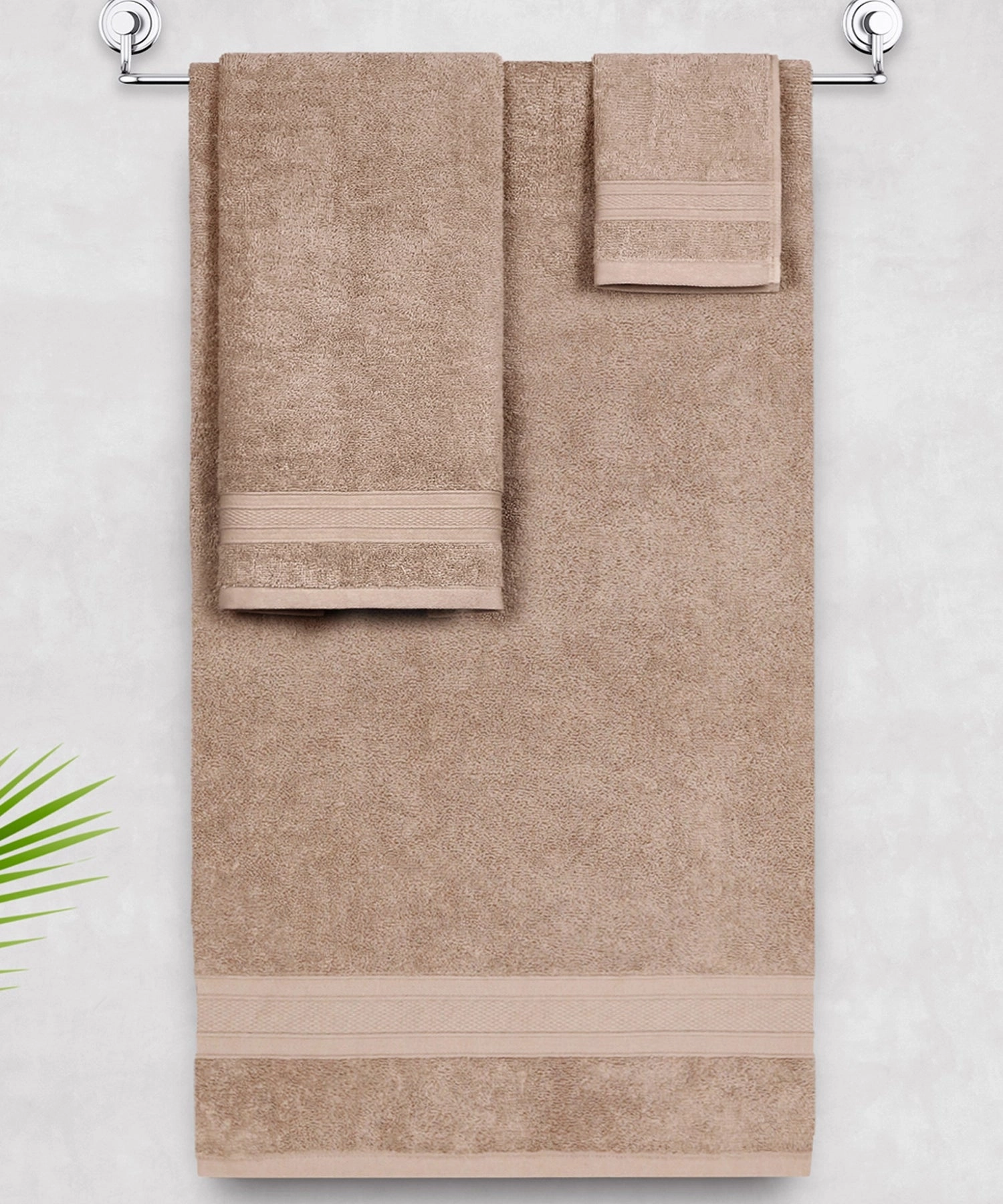 Soft Comfort, 3Pc Set,Air Rich Technology Towel Set , 509 GSM,Acorn