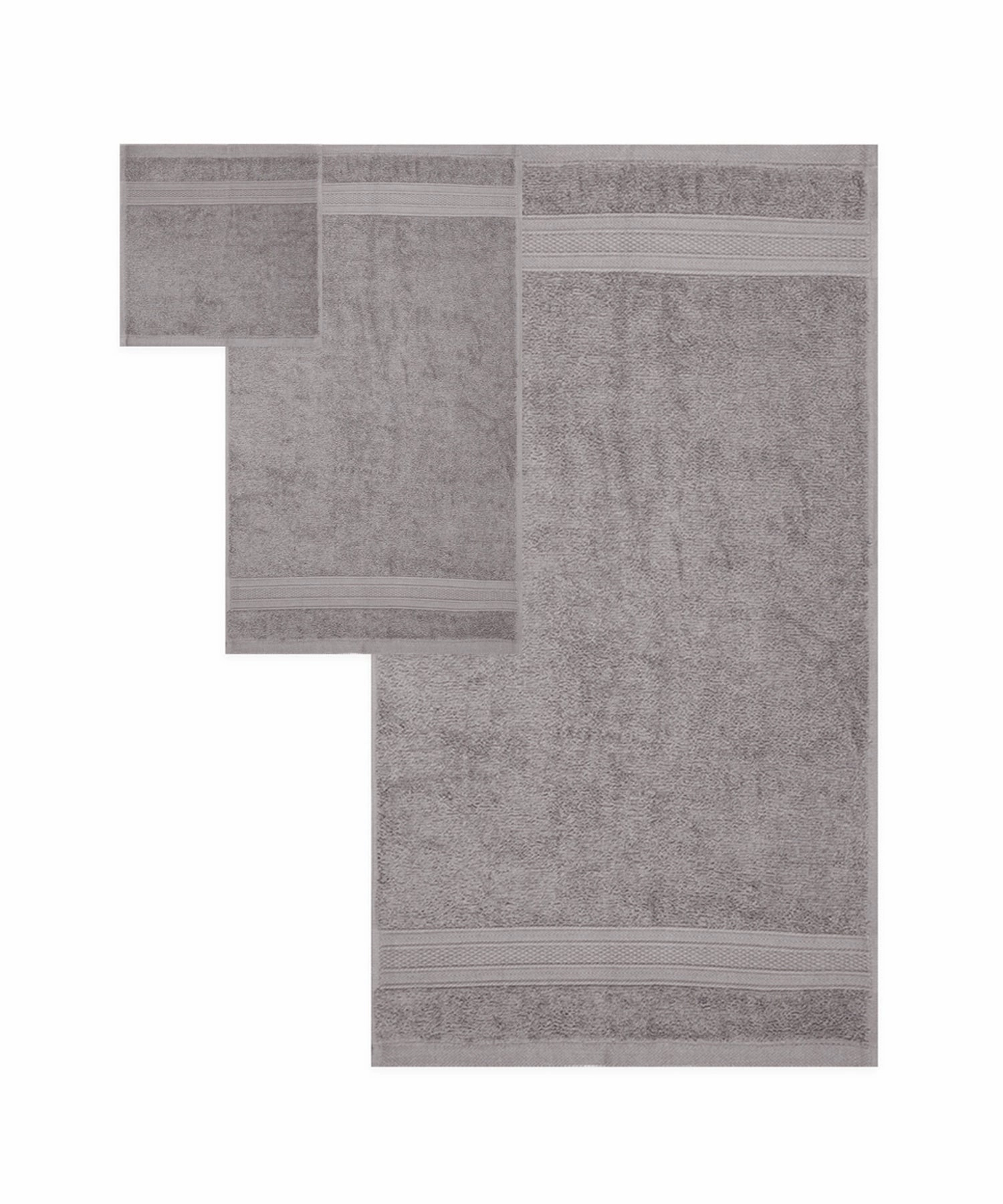 Soft Comfort, 3Pc Set,Air Rich Technology Towel Set , 509 GSM,Charcoal