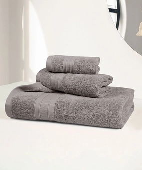 Soft Comfort, 3Pc Set,Air Rich Technology Towel Set , 509 GSM,Charcoal bath towels,soft towels,bathroom textiles