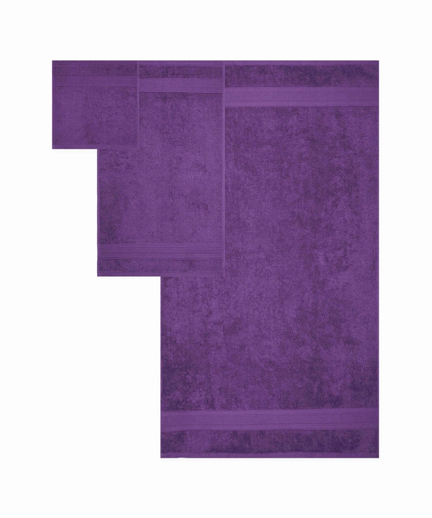 Soft Comfort, 3Pc Set,Air Rich Technology Towel Set ,, 509 GSM,Plum