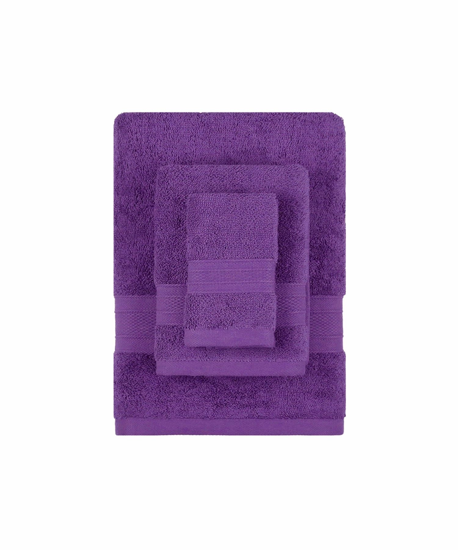 Soft Comfort, 3Pc Set,Air Rich Technology Towel Set ,, 509 GSM,Plum