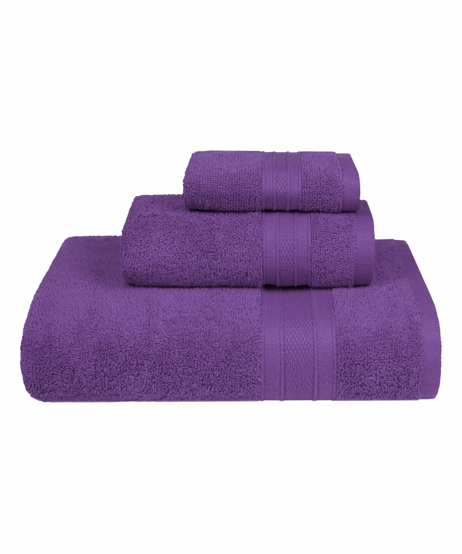 Soft Comfort, 3Pc Set,Air Rich Technology Towel Set ,, 509 GSM,Plum