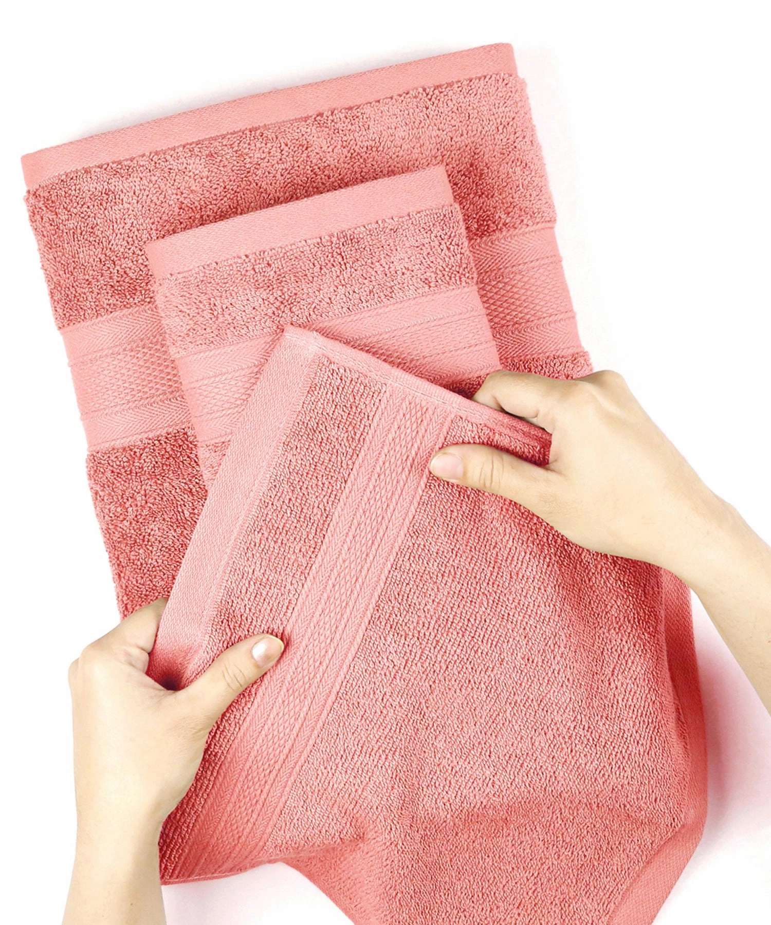 Soft Comfort, 6Pc Set,Air Rich Technology Towel Set ,509 GSM,Coral Haze
