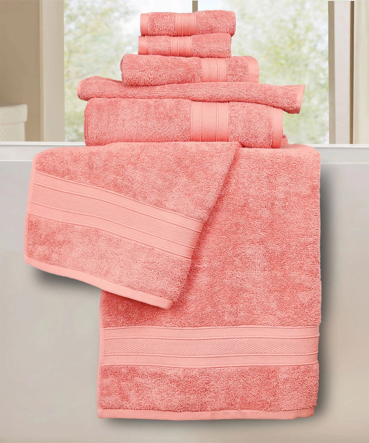 Soft Comfort, 6Pc Set,Air Rich Technology Towel Set ,509 GSM,Coral Haze