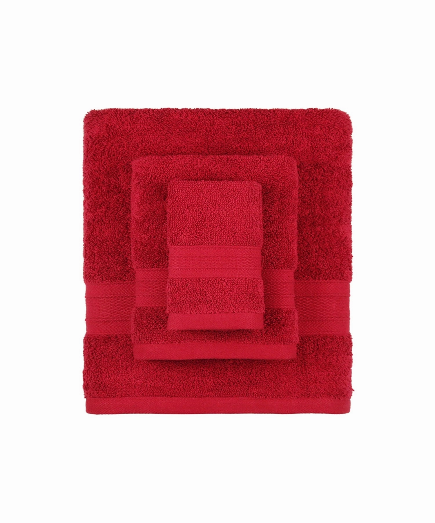 Soft Comfort, 6Pc Set,Air Rich Technology Towel Set ,509 GSM,Crimson Red