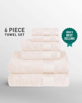 Soft Comfort, 6Pc Set,Air Rich Technology Towel Set ,509 GSM,Linen bath towels,soft towels,bathroom textiles