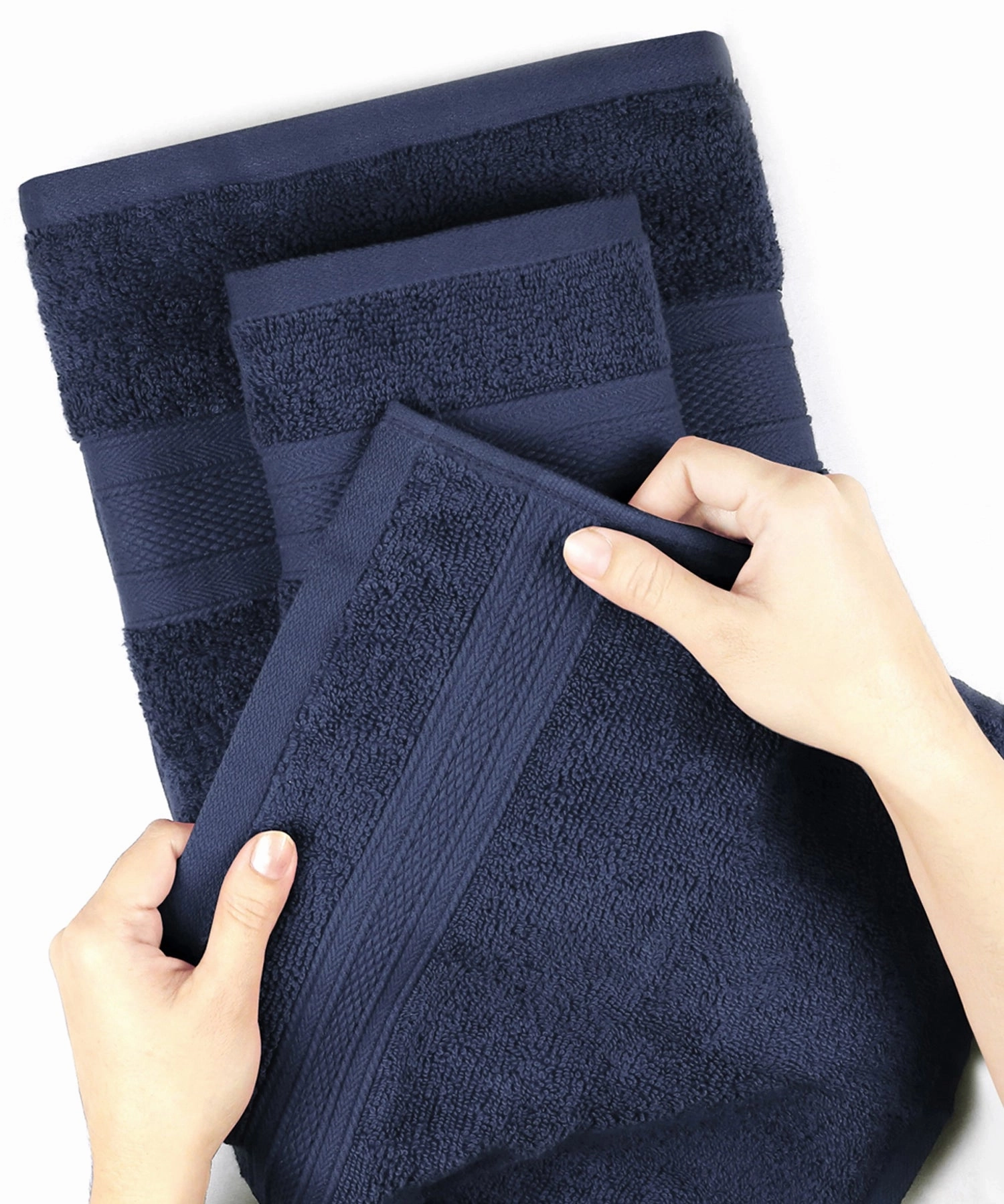 Soft Comfort, 6Pc Set,Air Rich Technology Towel Set ,509 GSM,Navy