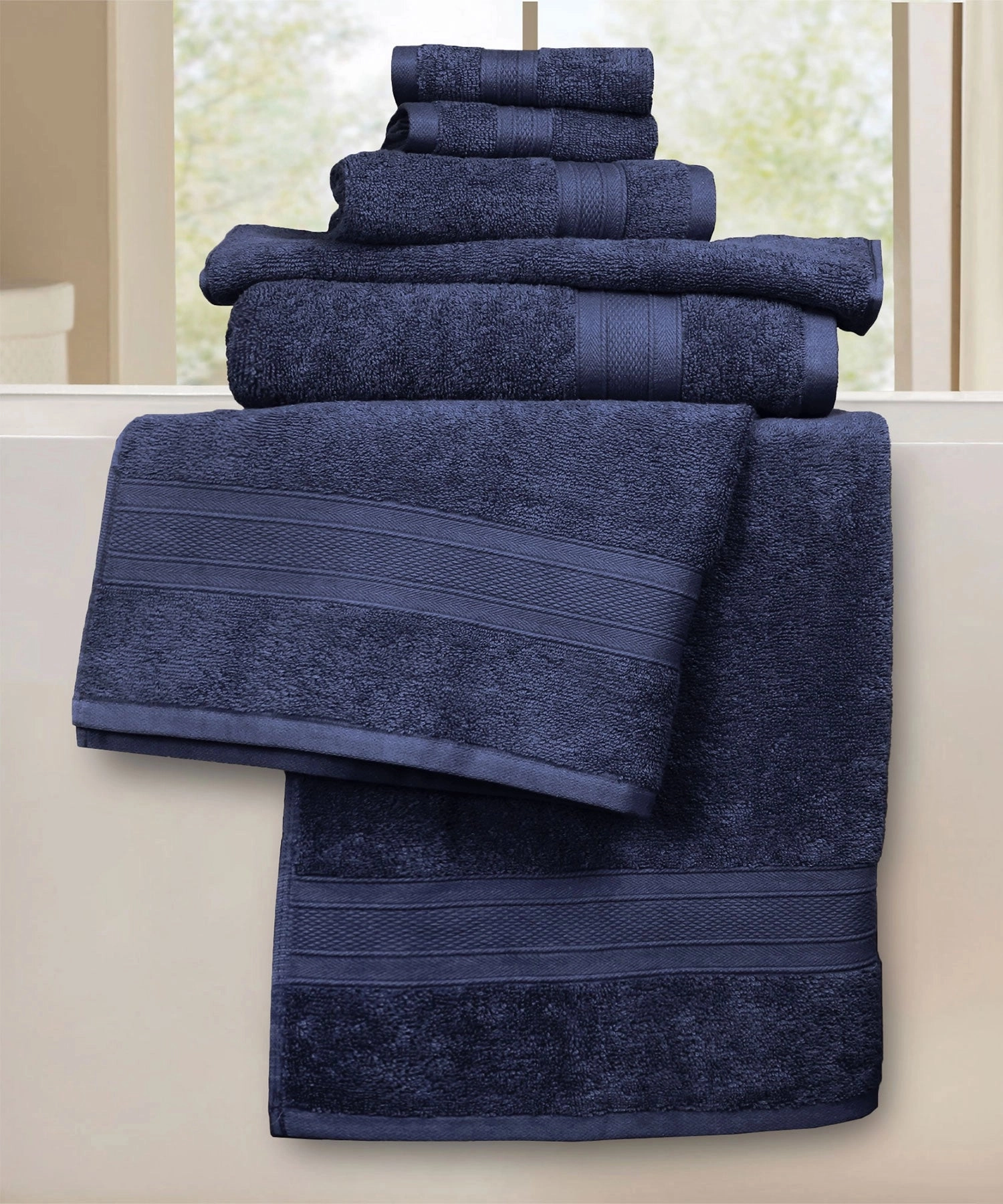 Soft Comfort, 6Pc Set,Air Rich Technology Towel Set ,509 GSM,Navy