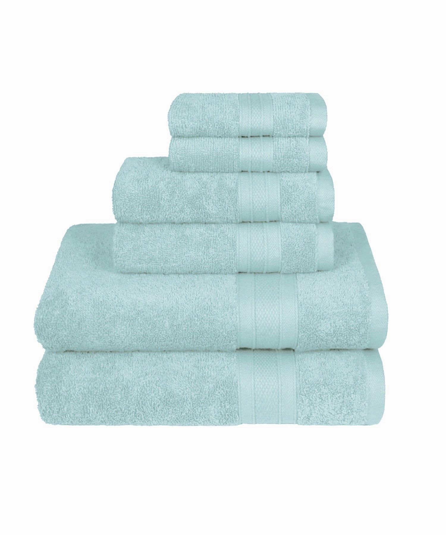 Soft Comfort, 6Pc Set,Air Rich Technology Towel Set ,509 GSM,Nile Blue