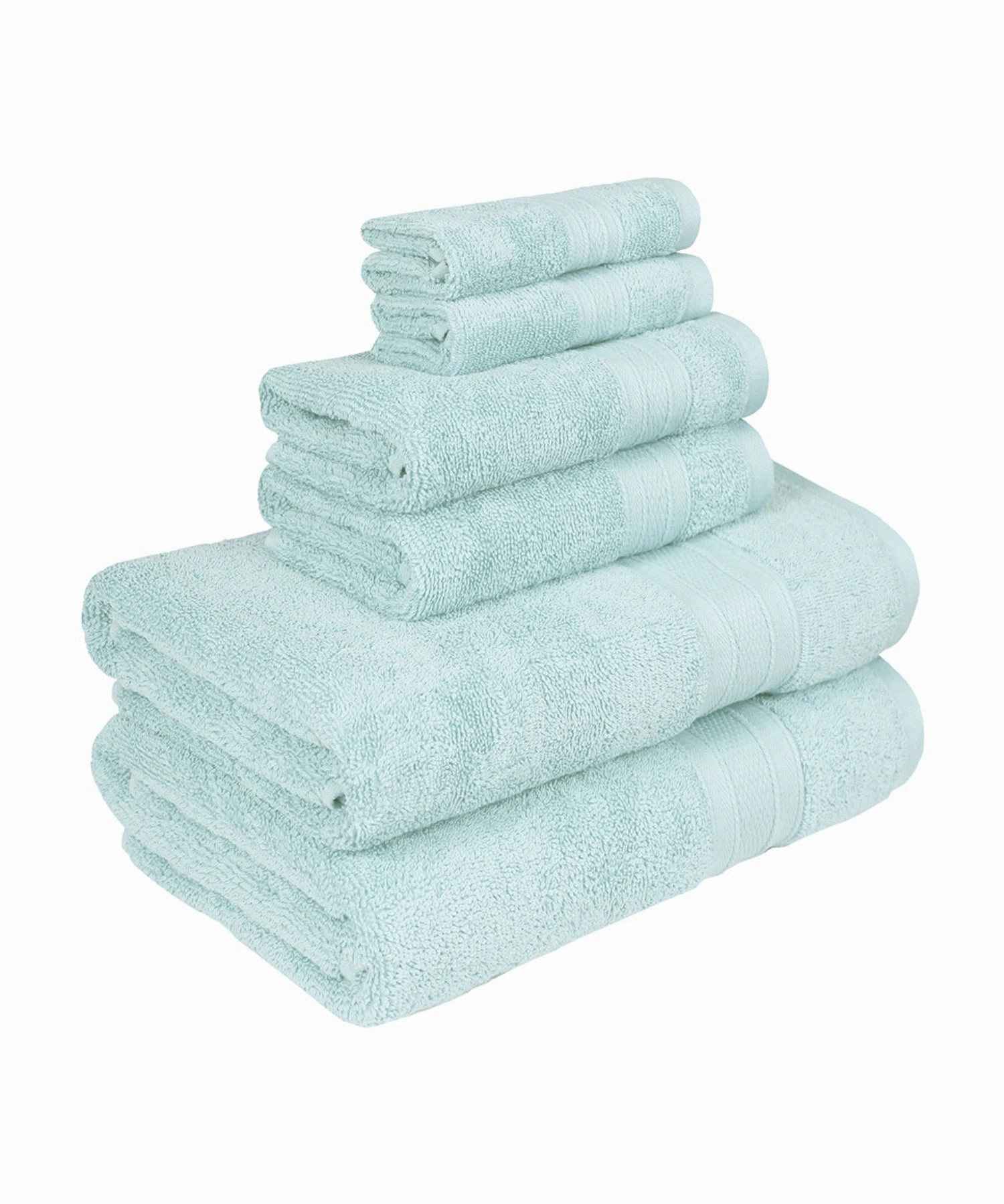 Soft Comfort, 6Pc Set,Air Rich Technology Towel Set ,509 GSM,Nile Blue