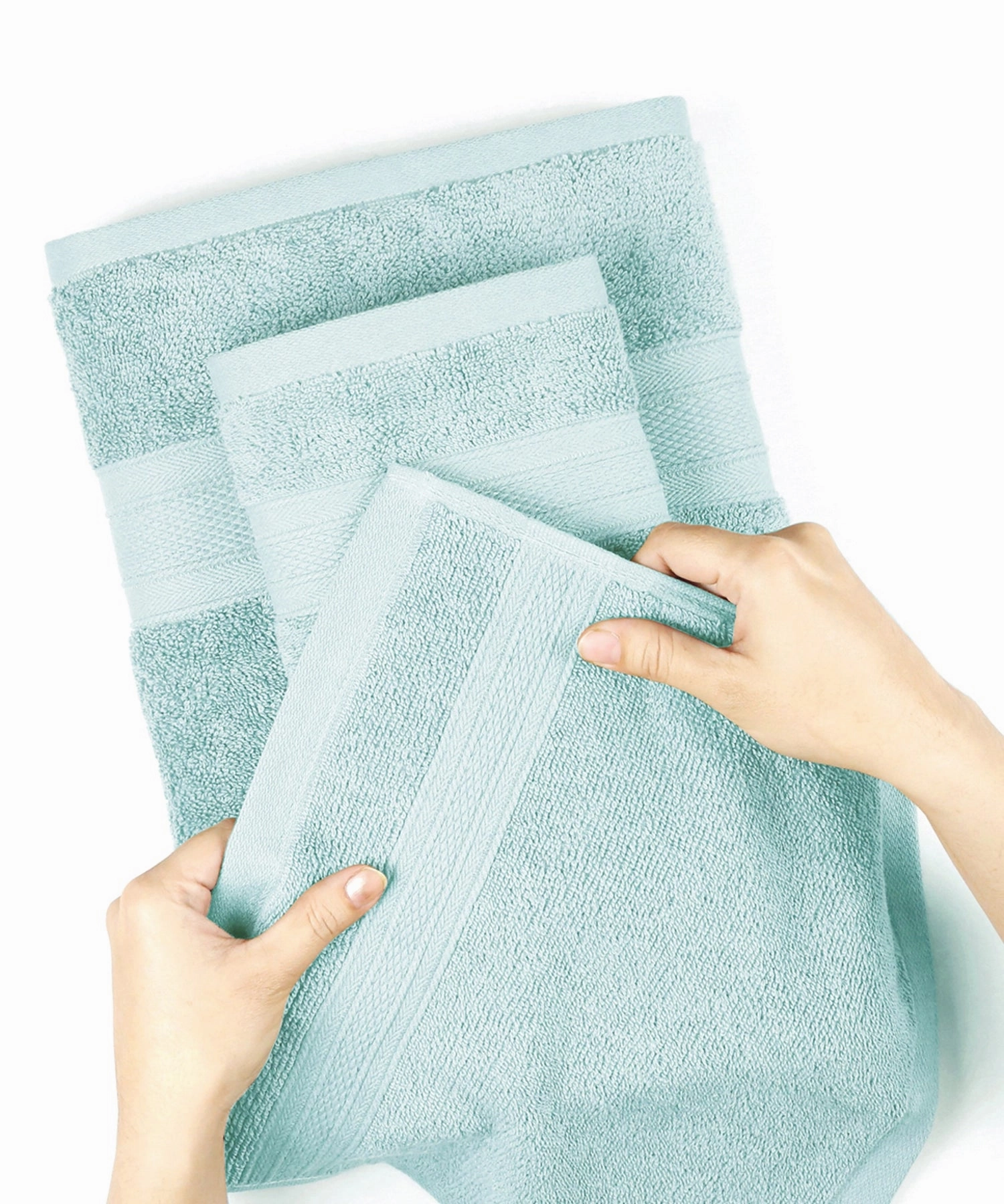 Soft Comfort, 6Pc Set,Air Rich Technology Towel Set ,509 GSM,Nile Blue