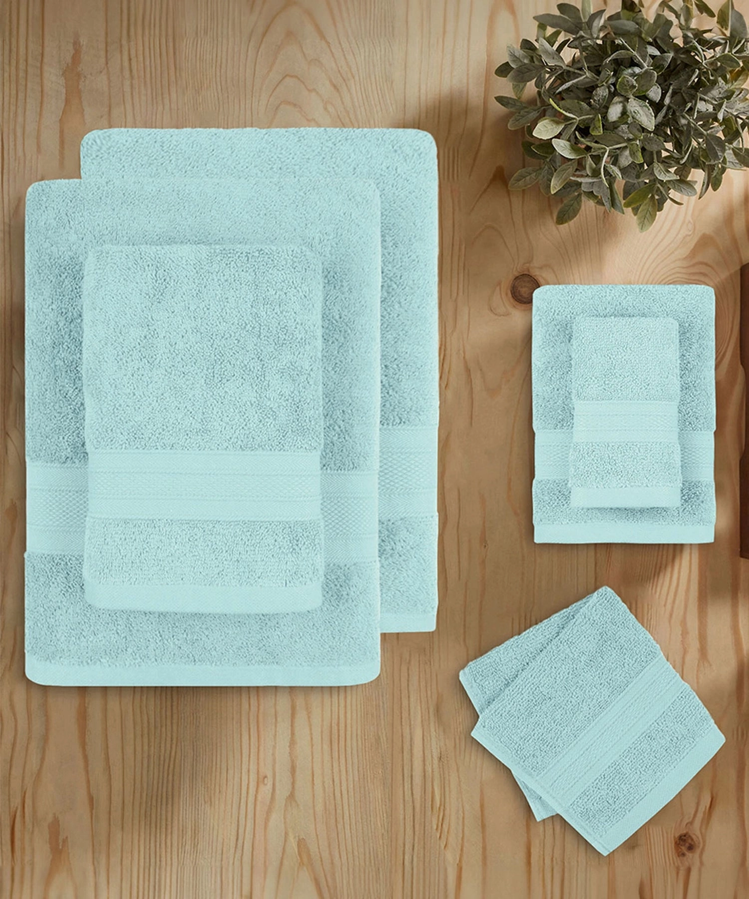 Soft Comfort, 6Pc Set,Air Rich Technology Towel Set ,509 GSM,Nile Blue