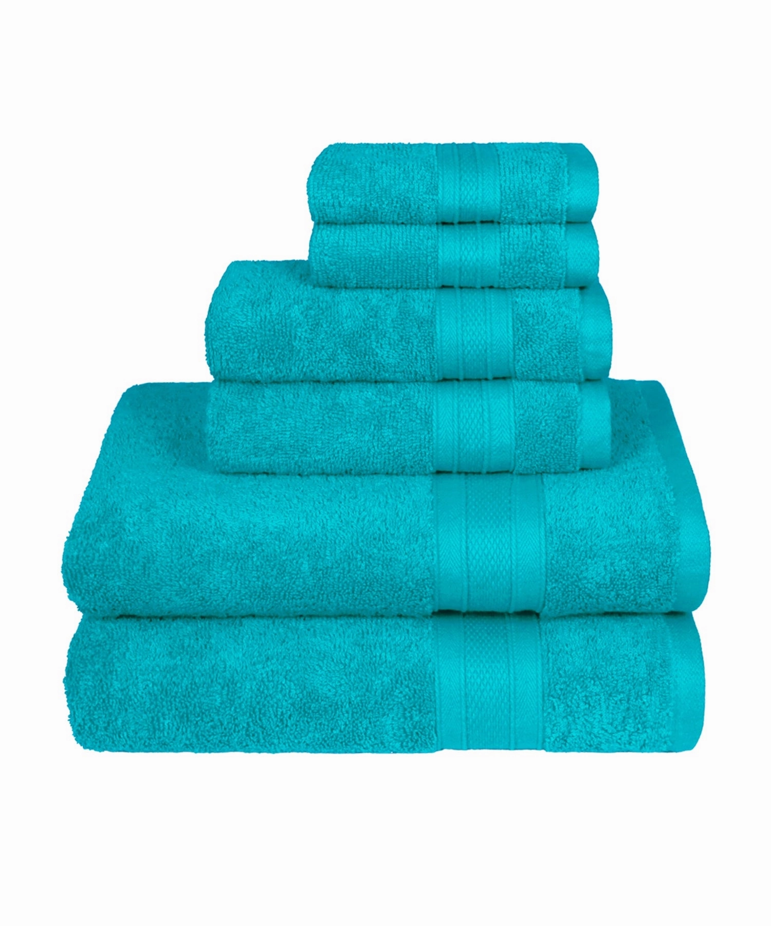 Soft Comfort, 6Pc Set,Air Rich Technology Towel Set ,509 GSM,Teal