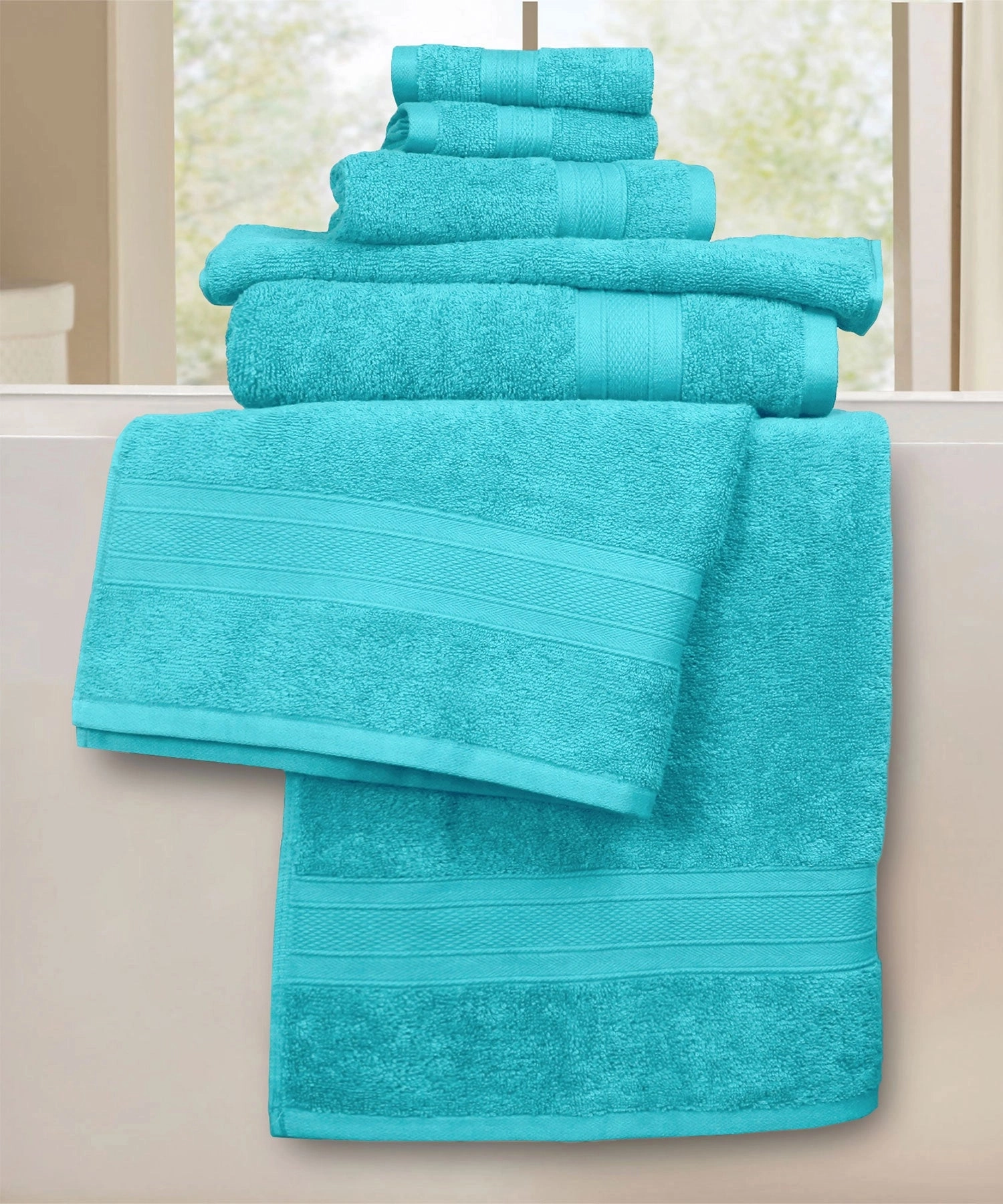 Soft Comfort, 6Pc Set,Air Rich Technology Towel Set ,509 GSM,Teal