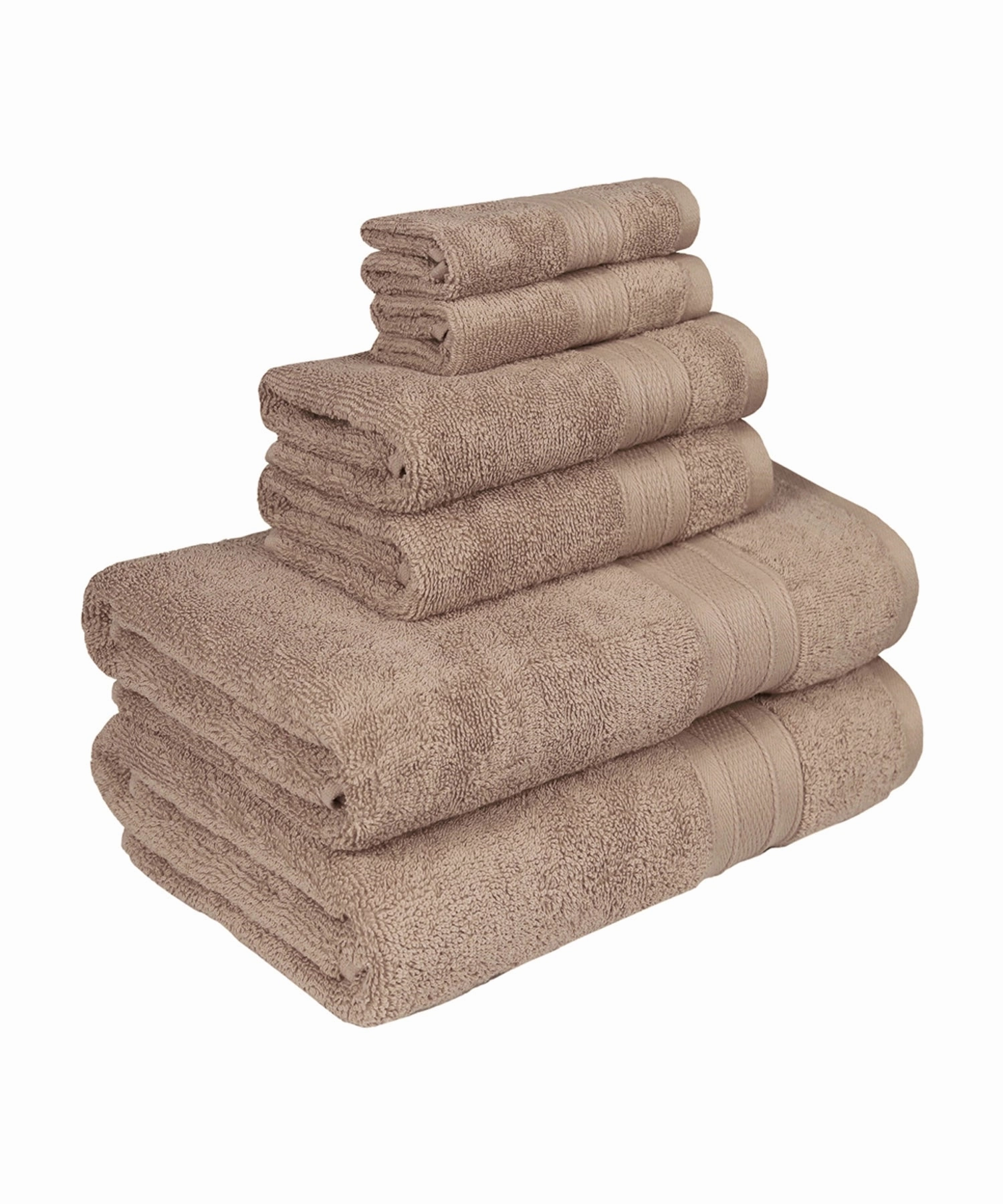 Soft Comfort, 6Pc Set,Air Rich Technology Towel Set , 509 GSM,Acorn