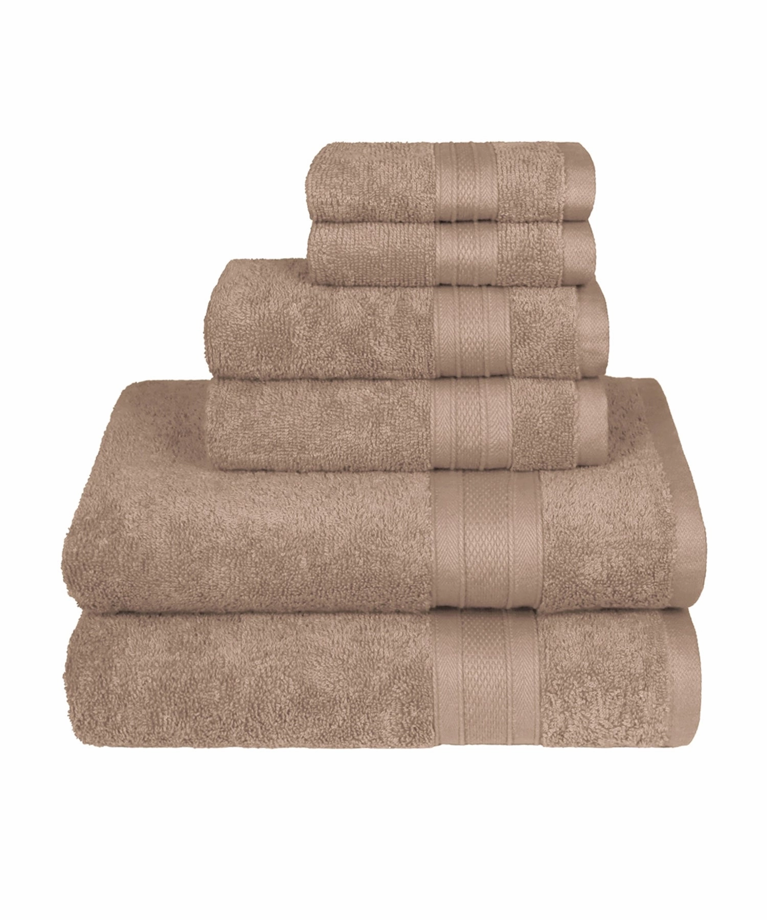 Soft Comfort, 6Pc Set,Air Rich Technology Towel Set , 509 GSM,Acorn