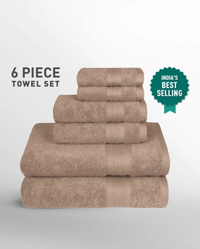 Soft Comfort, 6Pc Set,Air Rich Technology Towel Set , 509 GSM,Acorn bath towels,soft towels,bathroom textiles