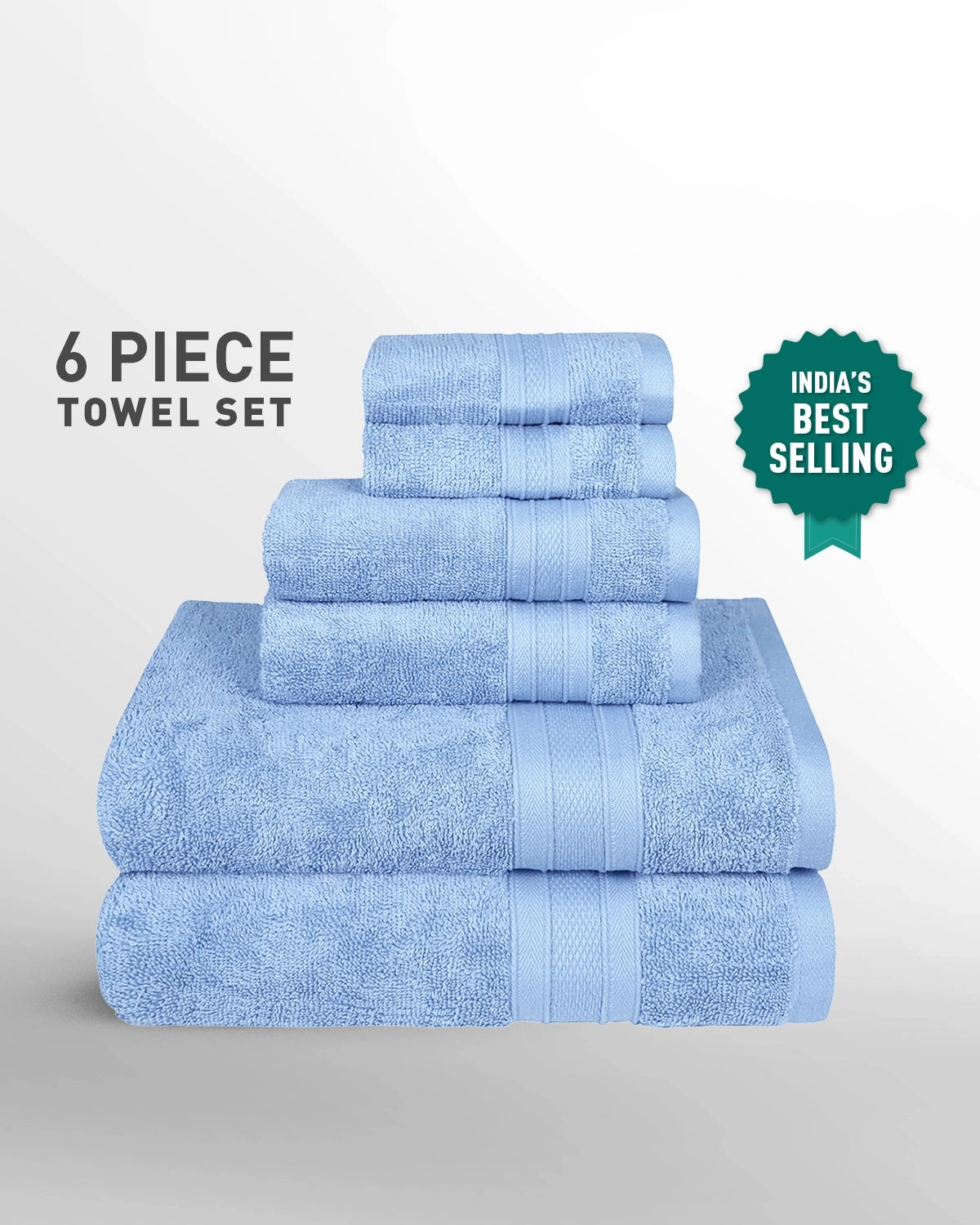 Soft Comfort, 6Pc Set,Air Rich Technology Towel Set , 509 GSM,Allure bath towels,soft towels,bathroom textiles