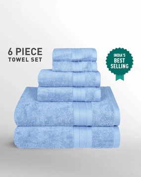 Soft Comfort, 6Pc Set,Air Rich Technology Towel Set , 509 GSM,Allure bath towels,soft towels,bathroom textiles