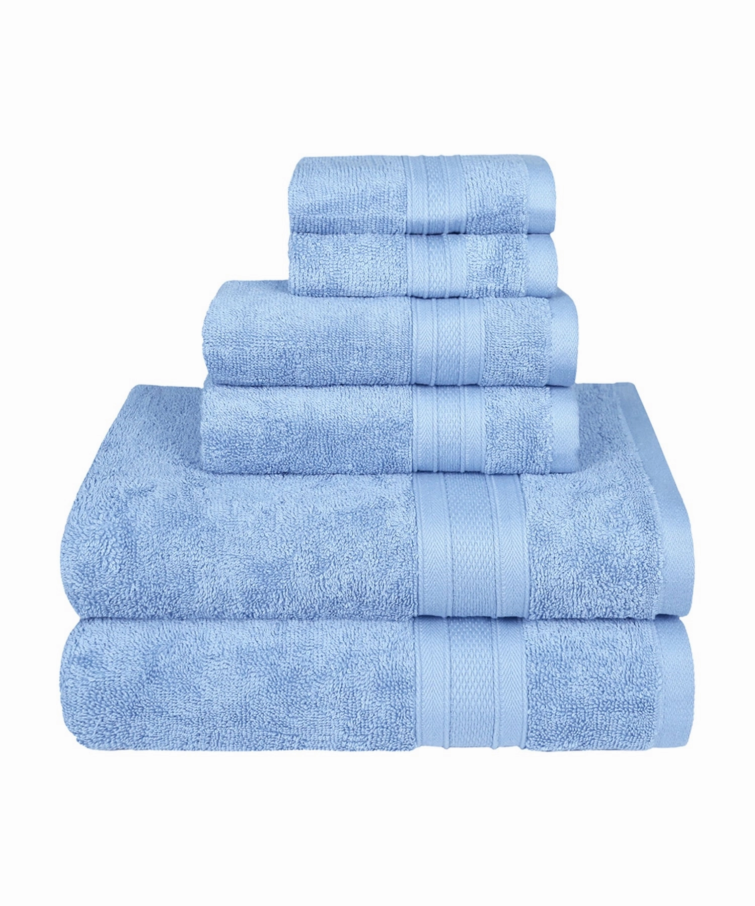 Soft Comfort, 6Pc Set,Air Rich Technology Towel Set , 509 GSM,Allure
