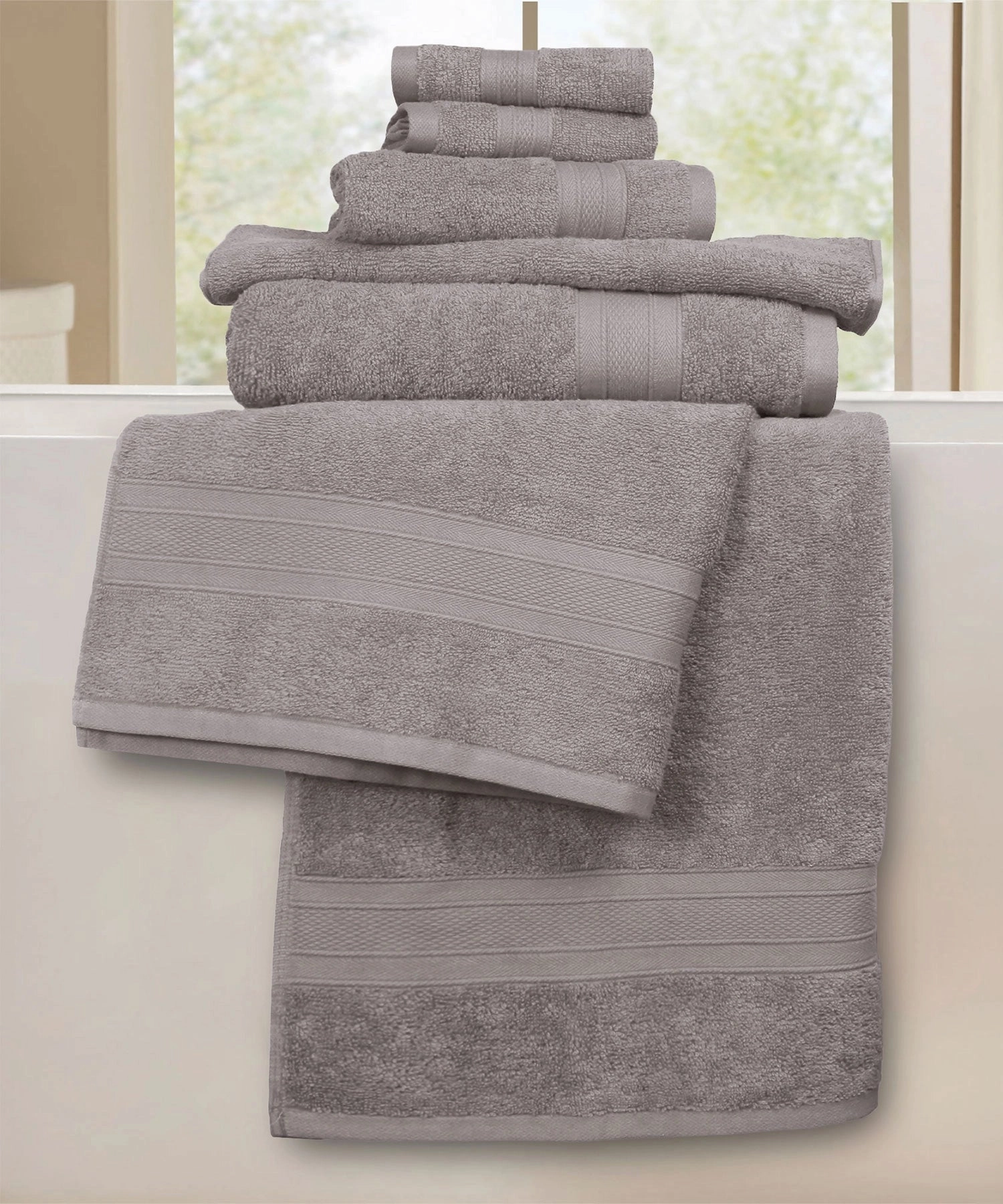 Soft Comfort, 6Pc Set,Air Rich Technology Towel Set , 509 GSM,Charcoal