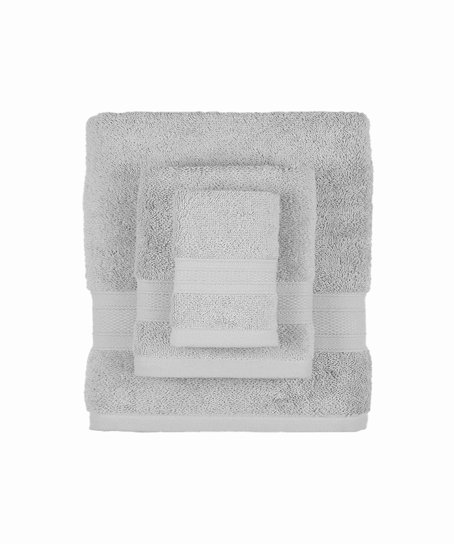 Soft Comfort, 6Pc Set,Air Rich Technology Towel Set , 509 GSM,Silver