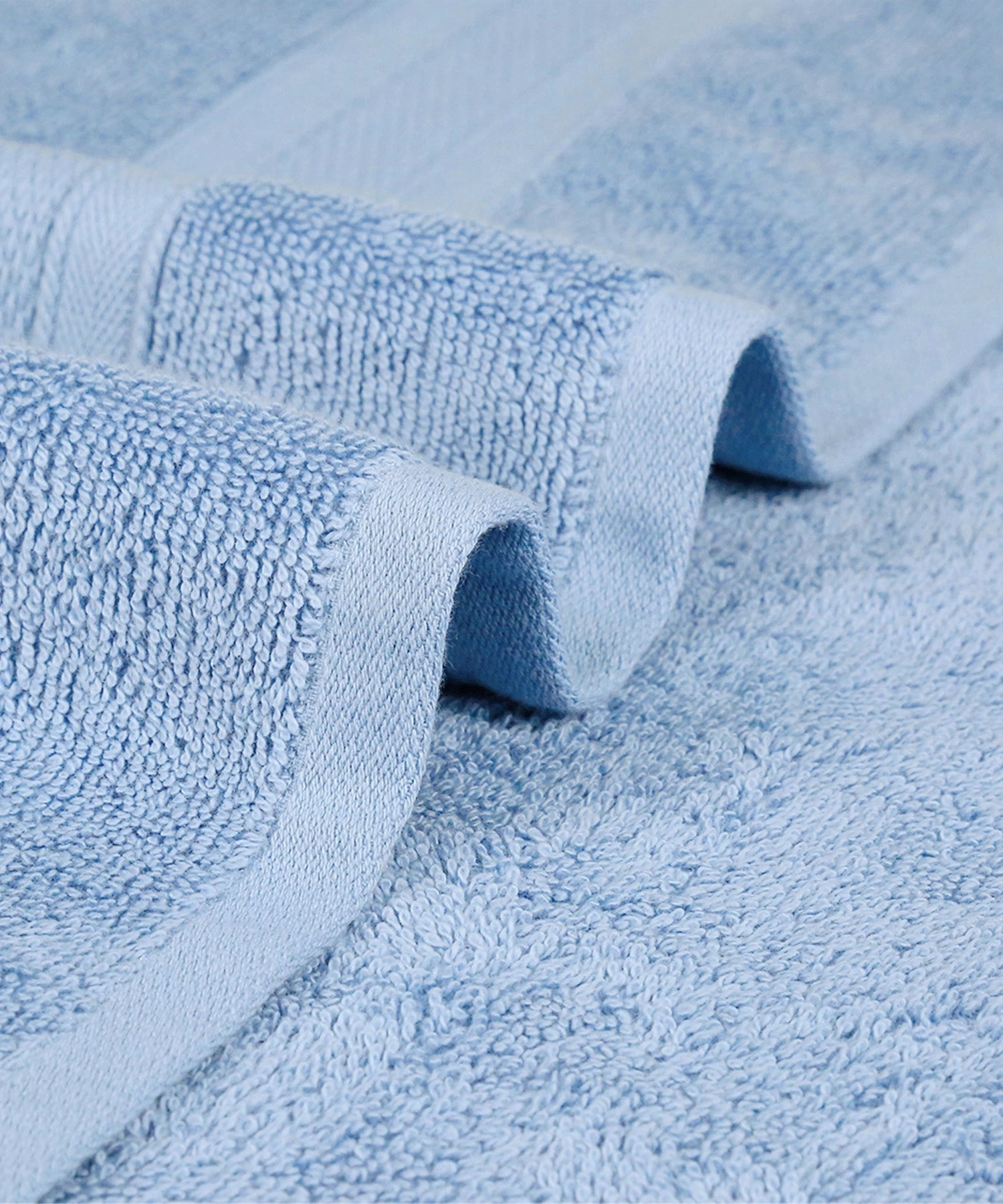 Soft Comfort Allure Air Rich Technology 2Pc Bath Towel, 100% Cotton, 509 GSM, Blue