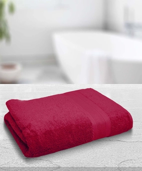 Soft Comfort  Bath Towel, 500 Gsm, Crimson bath towels,soft towels,bathroom textiles