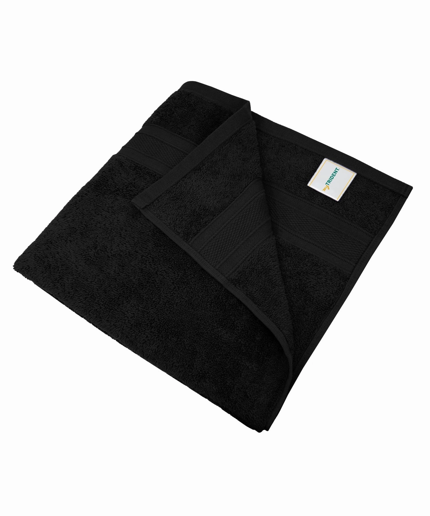Soft Comfort Black Air Rich Technology 2Pc Bath Towel, 100% Cotton, 509 GSM, Black