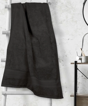 Soft Comfort Black Air Rich Technology Bath Towel, 100% Cotton, 509 GSM, Black bath towels,soft towels,bathroom textiles