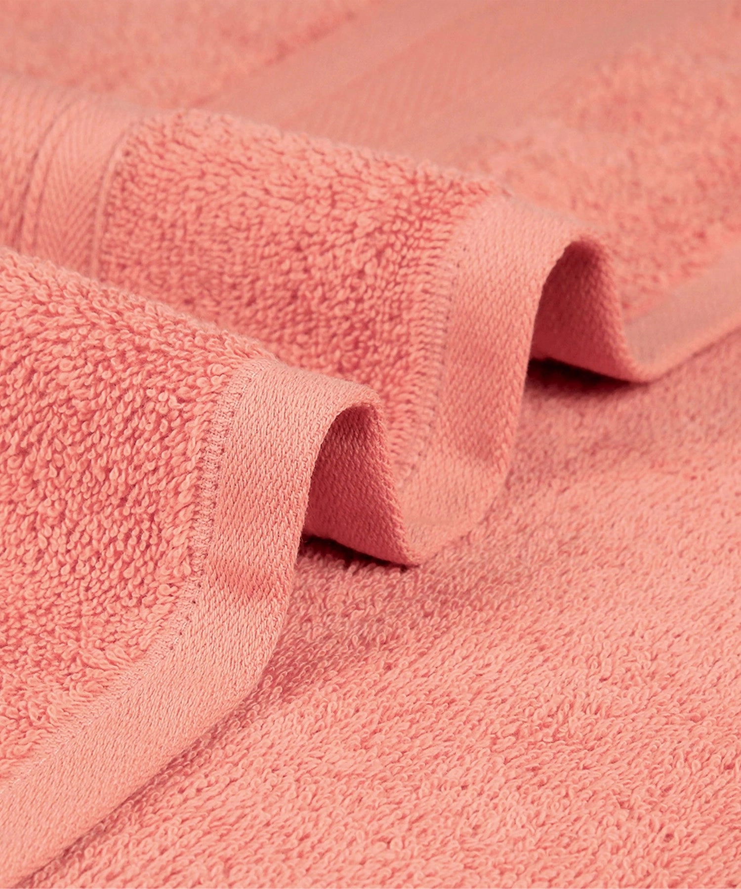 Soft Comfort Coral Air Rich Technology 2Pc Bath Towel, 100% Cotton, 509 GSM, Pink