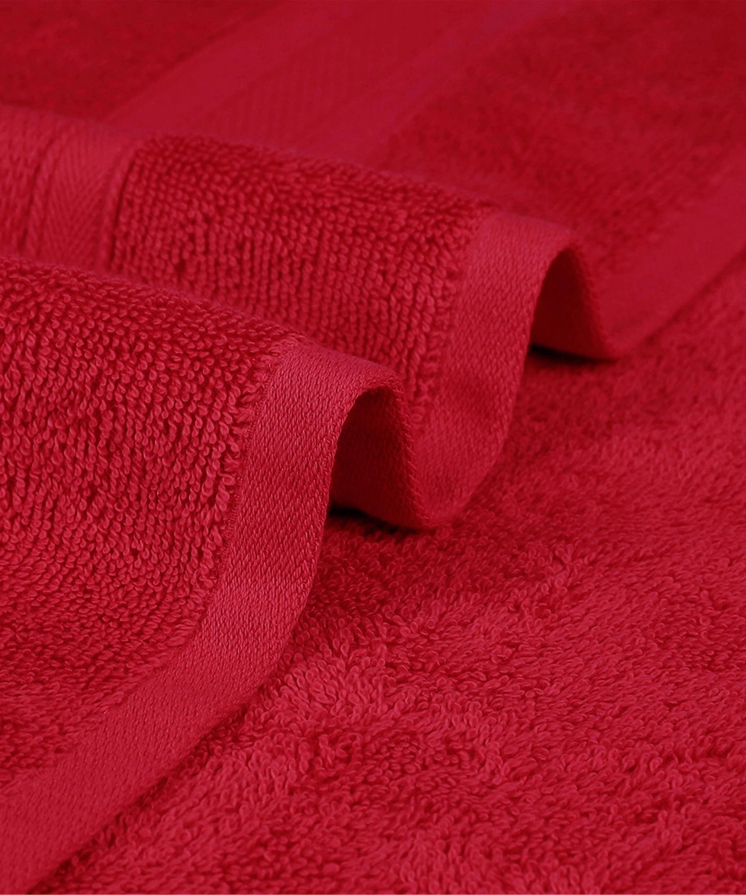 Soft Comfort Crimson Air Rich Technology 2Pc Bath Towel, 100% Cotton, 509 GSM, Red