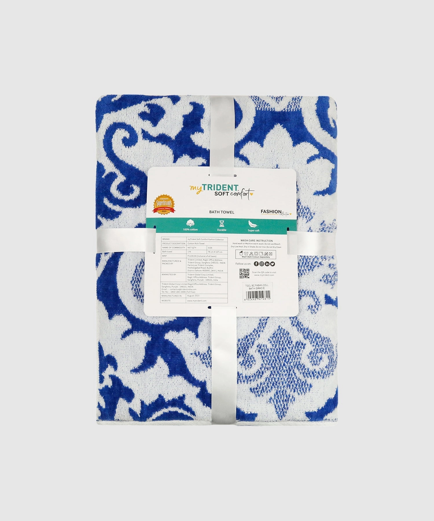Soft Comfort Fashion Bath Towel ,500 Gsm ,  Gracie