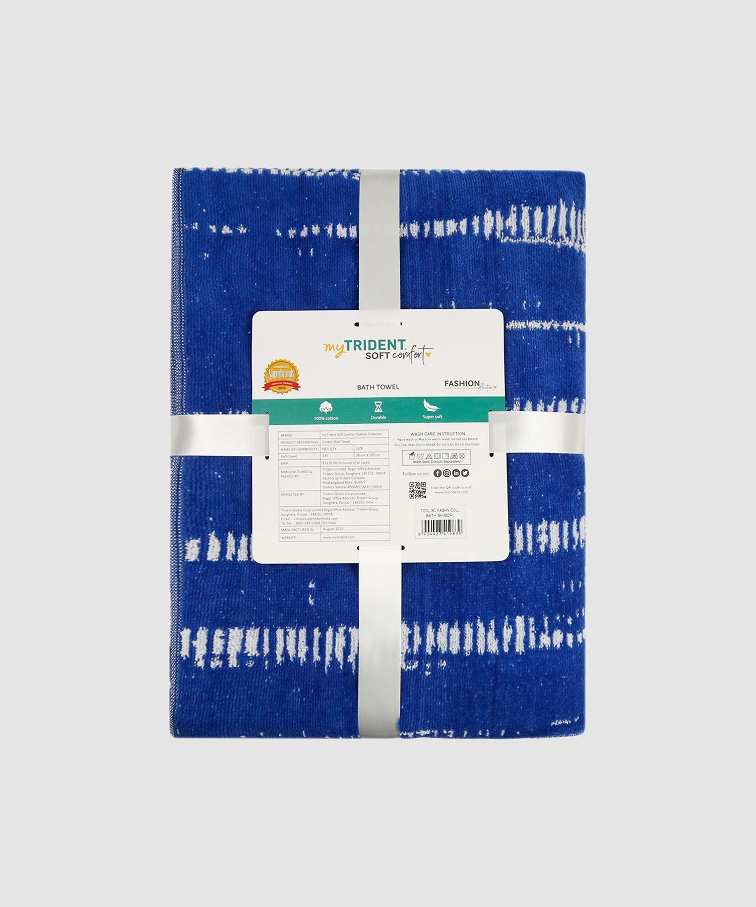 Soft Comfort Fashion Bath Towel ,500 Gsm ,  Shibori
