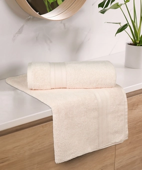 Soft Comfort Linen Air Rich Technology 2Pc Bath Towel, 100% Cotton, 509 GSM, Beige bath towels,soft towels,bathroom textiles