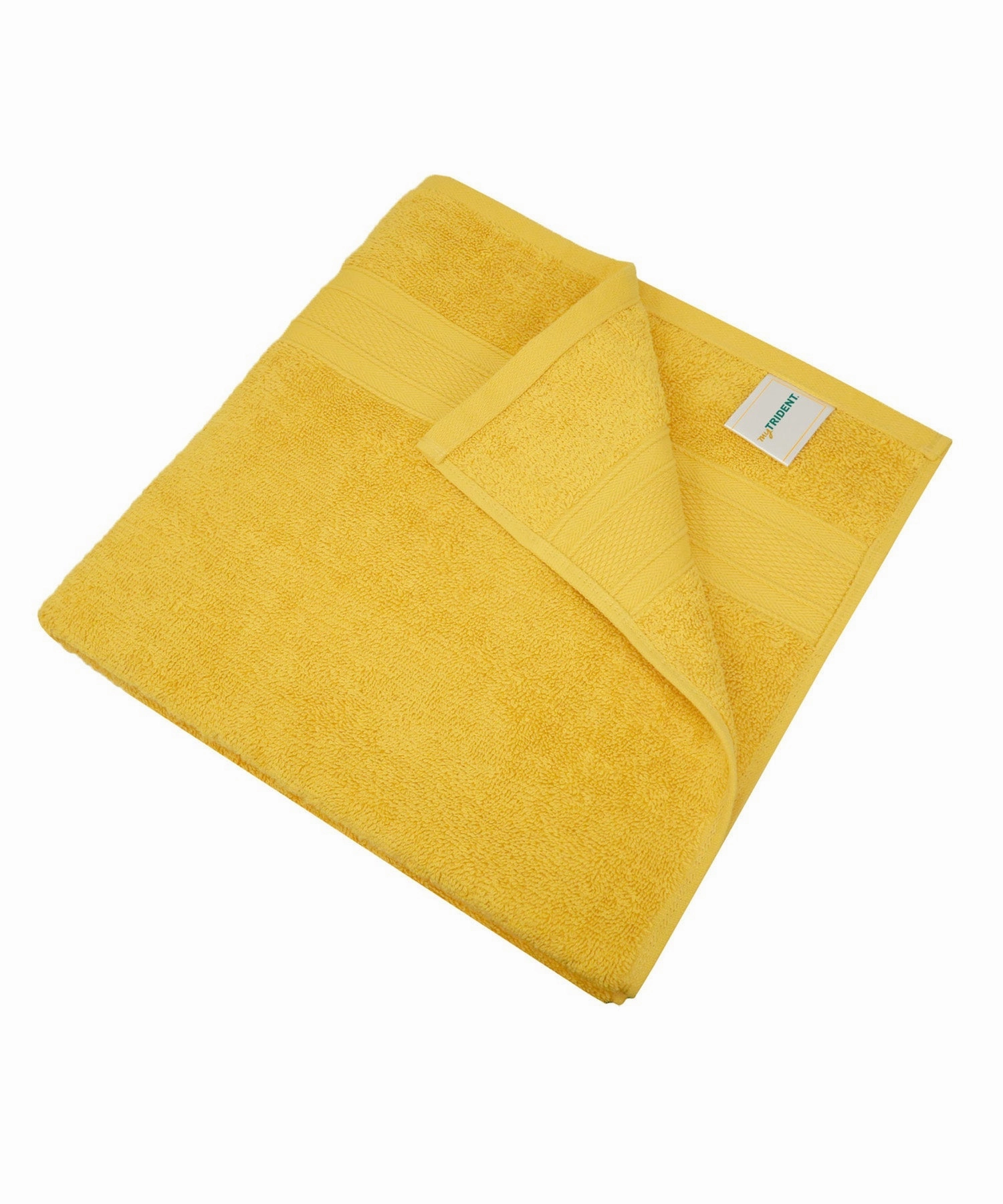 Soft Comfort Mustard Yellow Air Rich Technology 2Pc Bath Towel, 100% Cotton, 509 GSM, Yellow