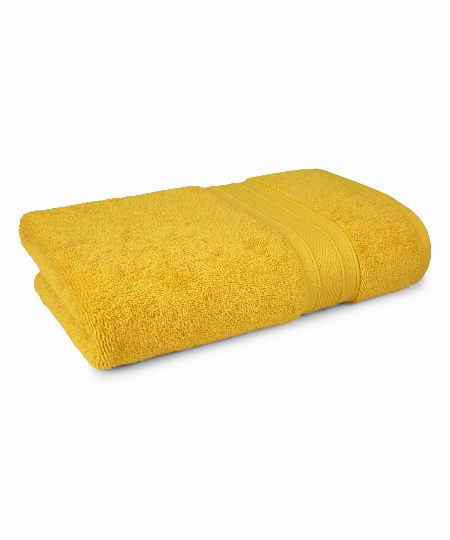 Soft Comfort Mustard Yellow Air Rich Technology Bath Towel, 100% Cotton, 509 GSM, Yellow