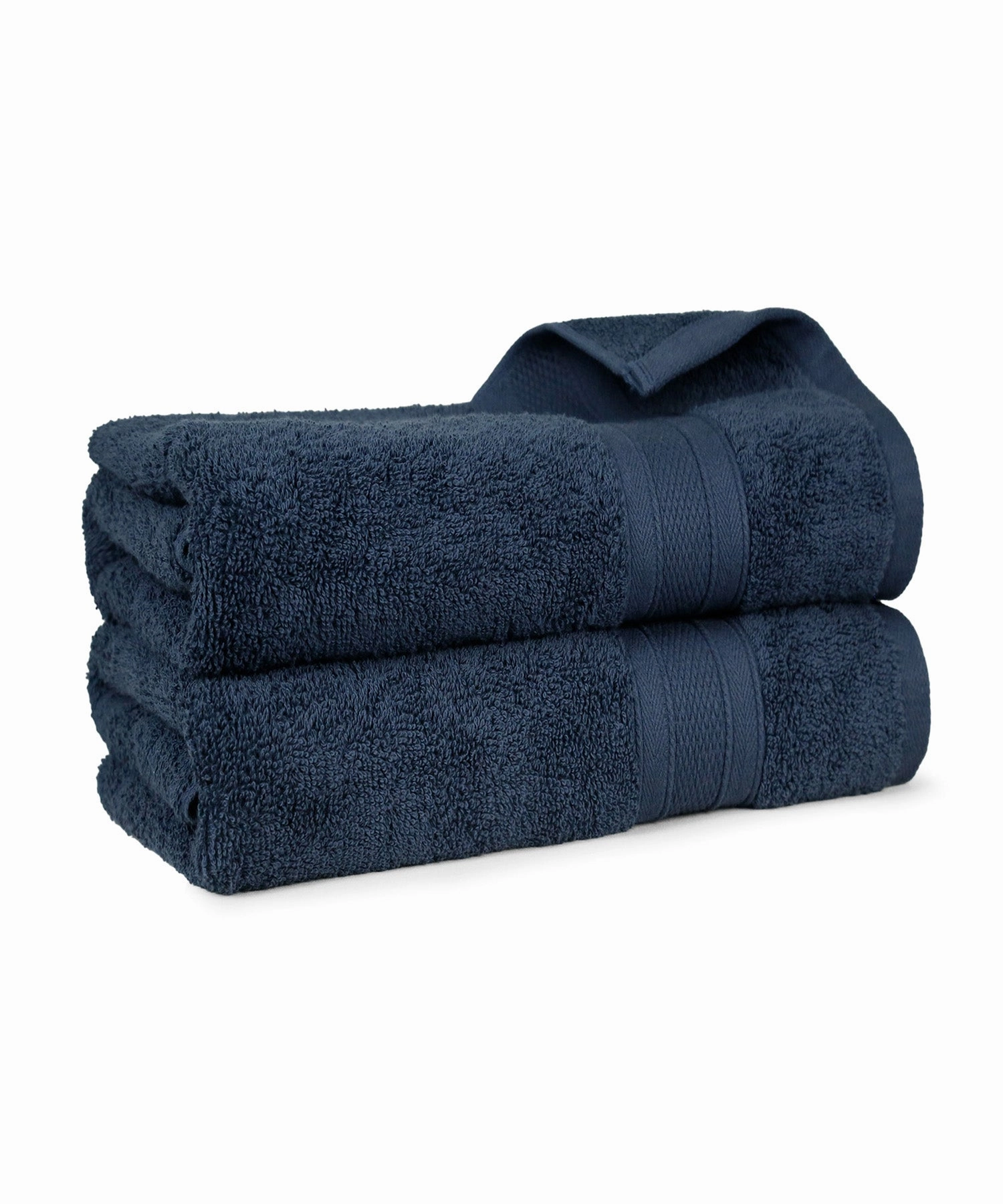 Soft Comfort Navy Air Rich Technology 2Pc Bath Towel, 100% Cotton, 509 GSM, Blue