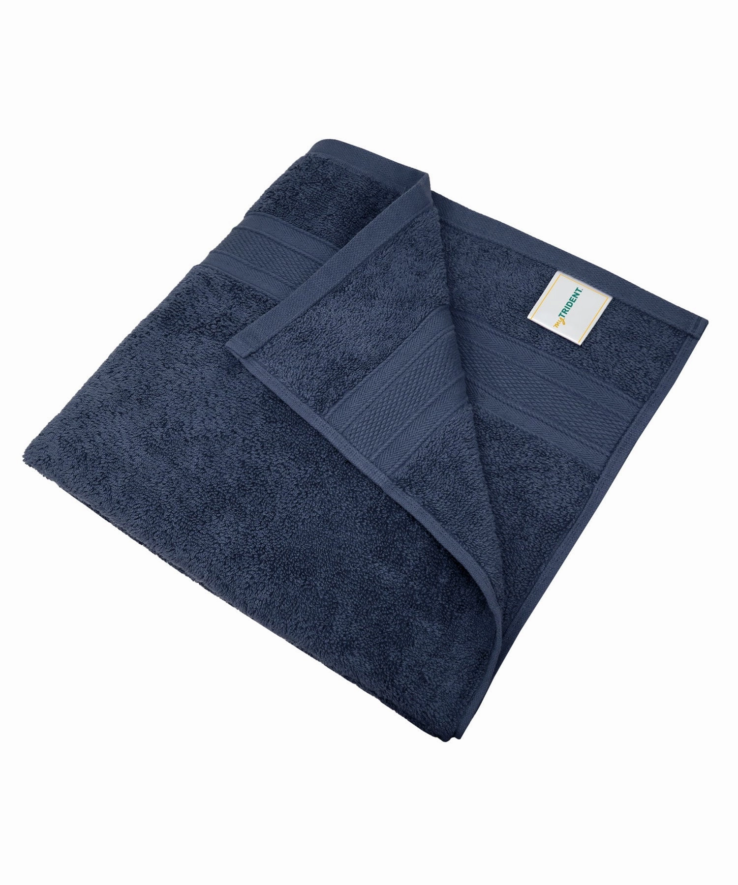 Soft Comfort Navy Air Rich Technology 2Pc Bath Towel, 100% Cotton, 509 GSM, Blue