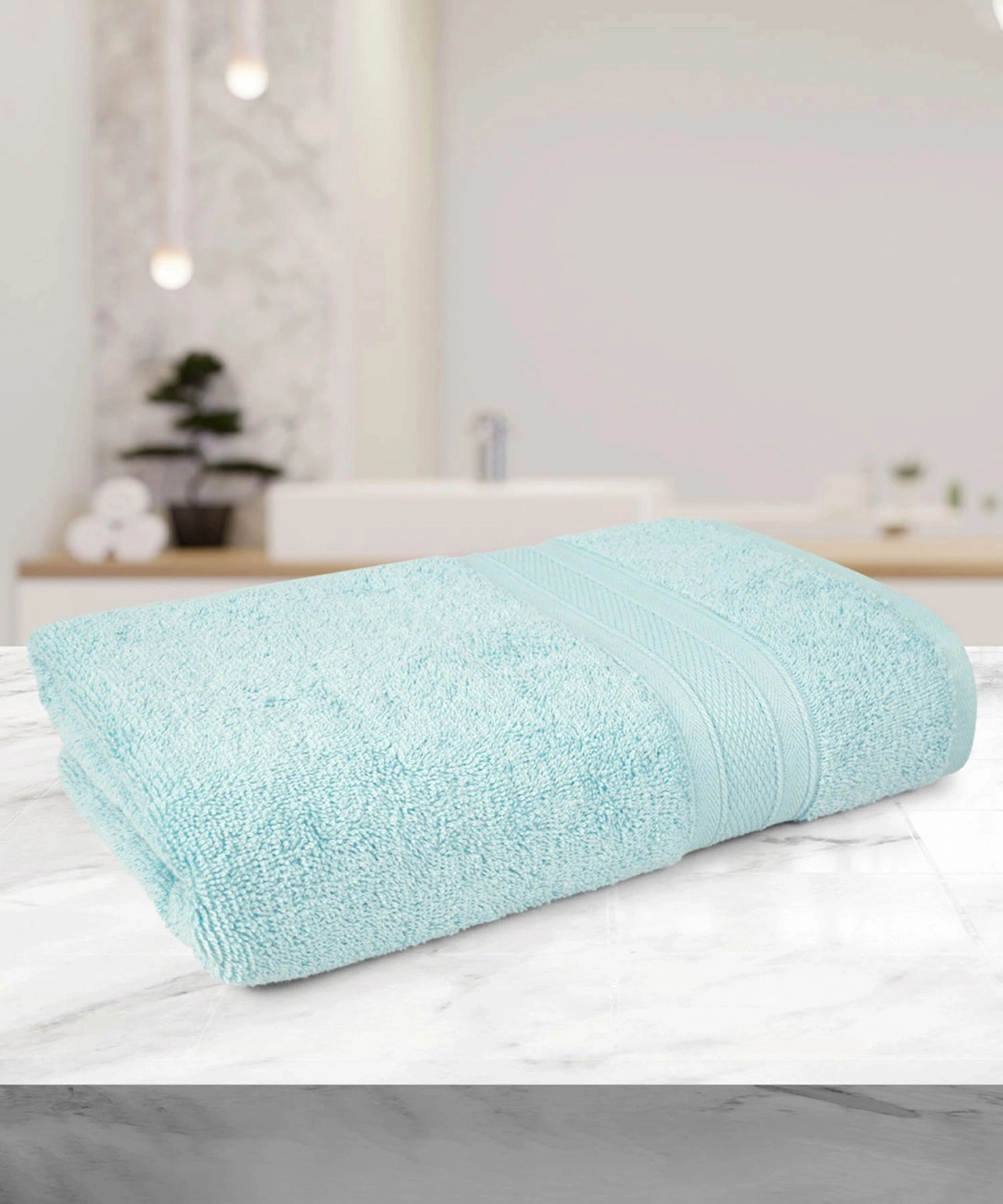 Soft Comfort Nile Blue Air Rich Technology Bath Towel, 100% Cotton, 509 GSM, Blue