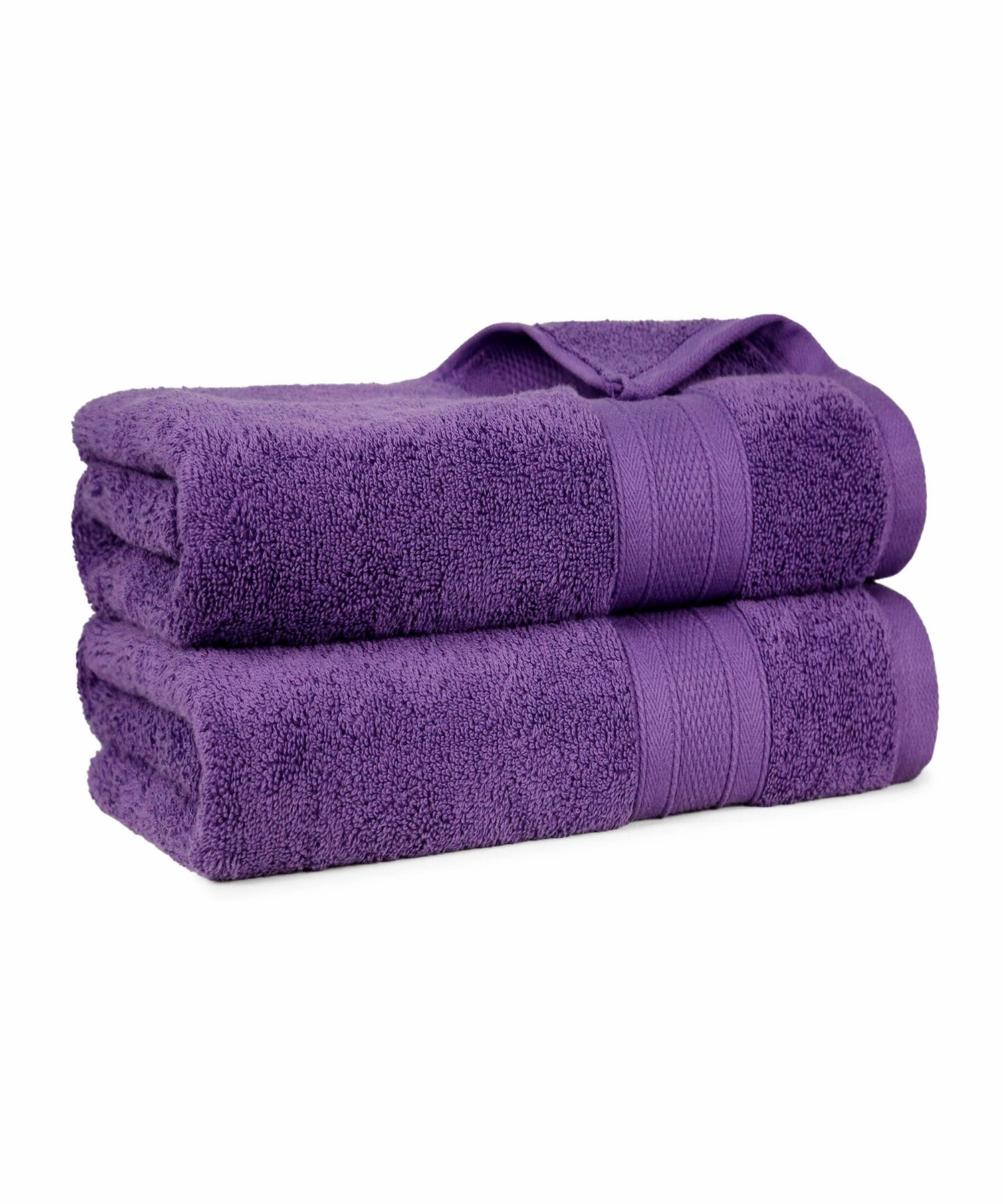 Soft Comfort Plum Air Rich Technology 2Pc Bath Towel, 100% Cotton, 509 GSM, Purple