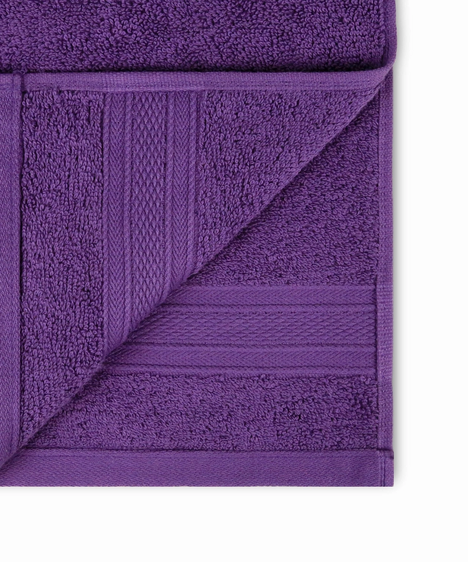 Soft Comfort Plum Air Rich Technology 4Pc Bath Towel, 100% Cotton, 509 GSM, Purple