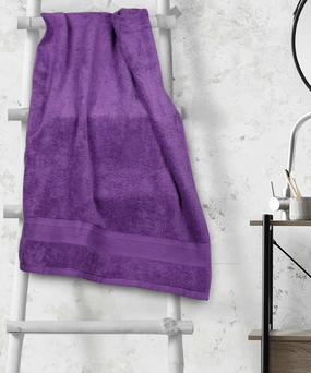Soft Comfort Plum Air Rich Technology Bath Towel, 100% Cotton, 509 GSM, Purple bath towels,soft towels,bathroom textiles