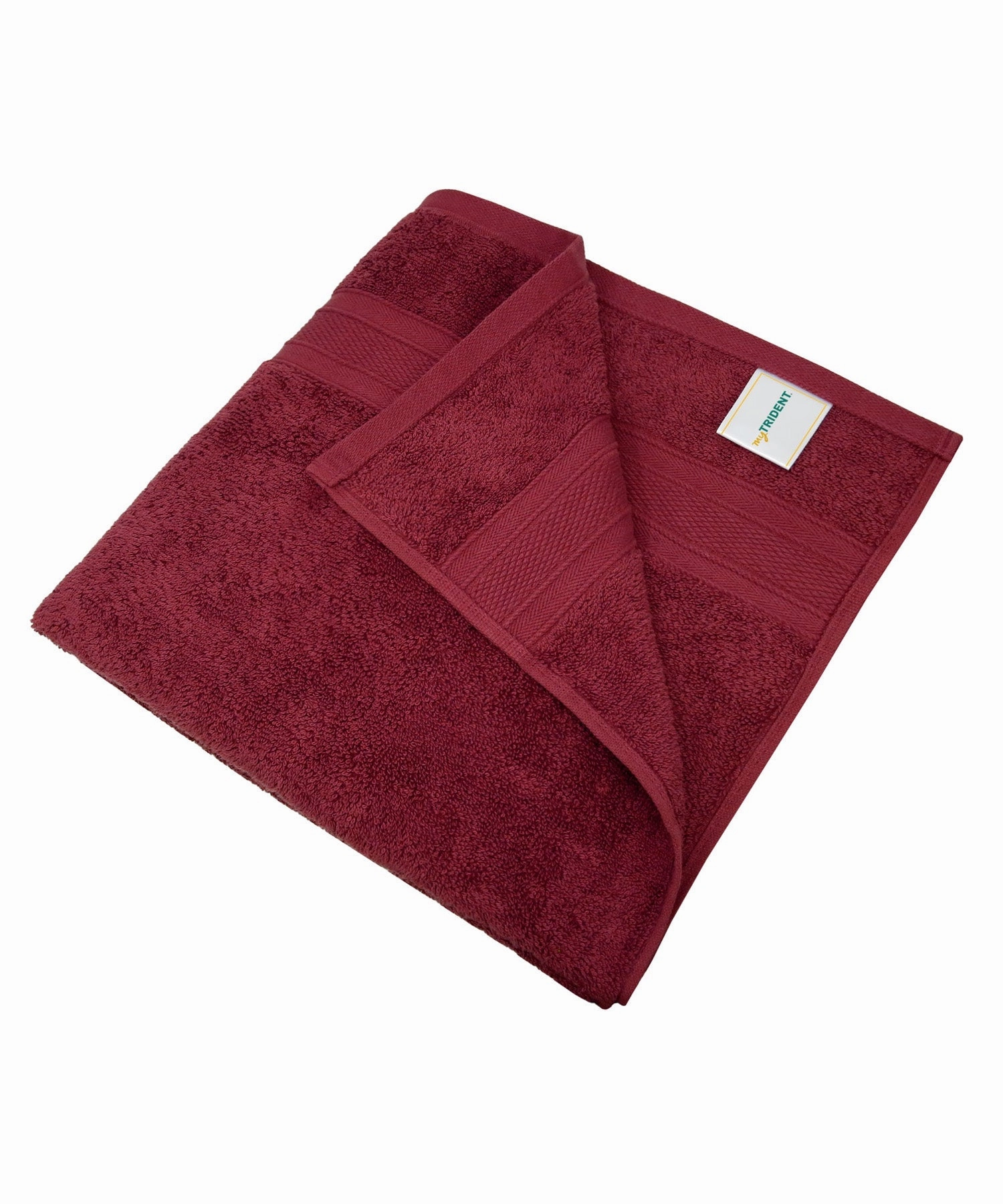 Soft Comfort Red Wine Air Rich Technology 2Pc Bath Towel, 100% Cotton, 509 GSM, Red