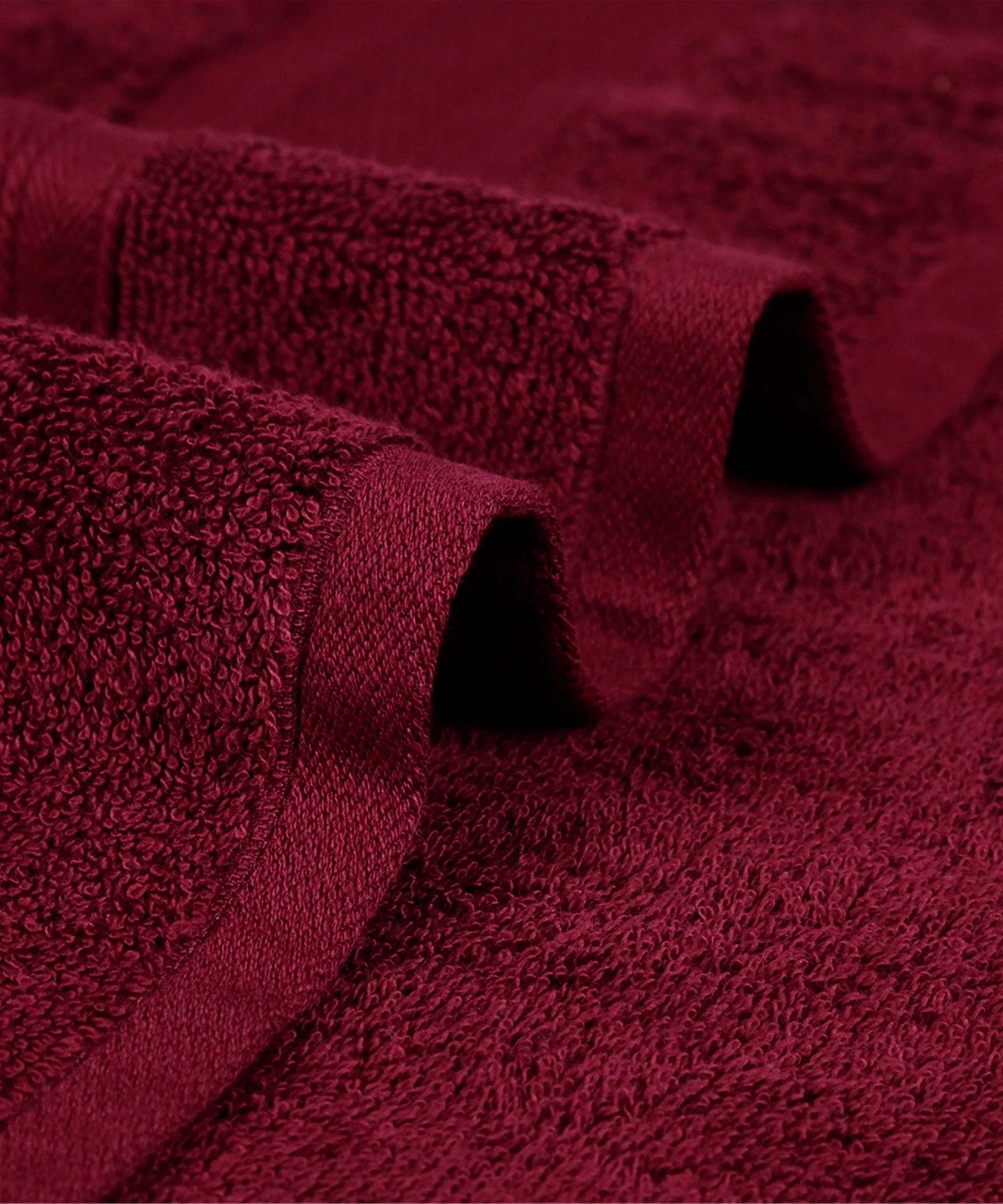 Soft Comfort Red Wine Air Rich Technology 4Pc Bath Towel, 100% Cotton, 509 GSM, Red