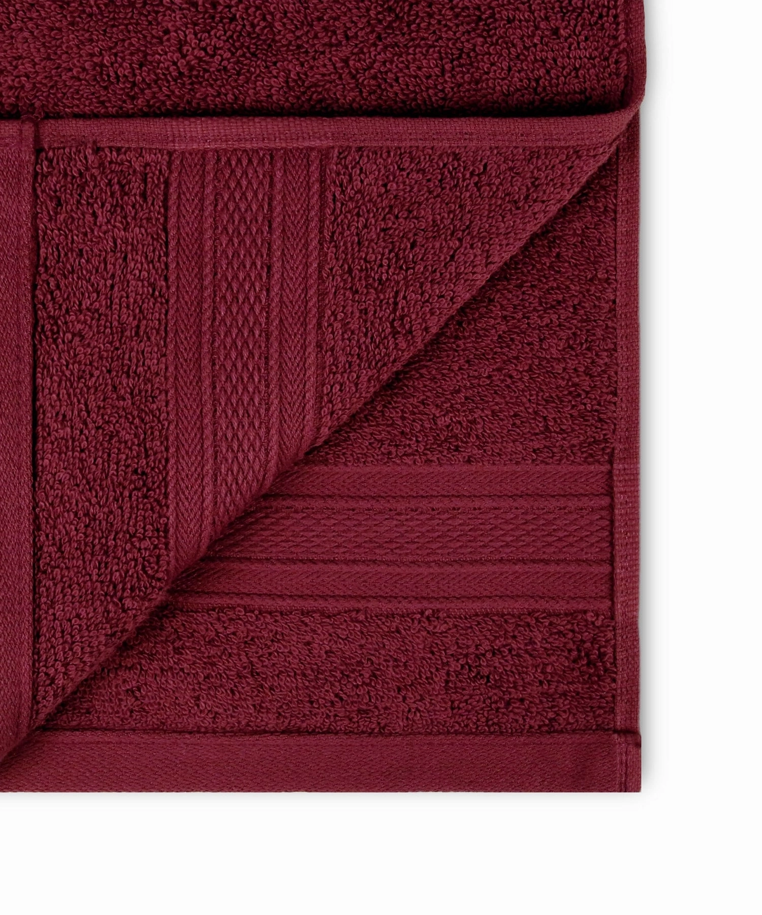 Soft Comfort Red Wine Air Rich Technology 4Pc Bath Towel, 100% Cotton, 509 GSM, Red