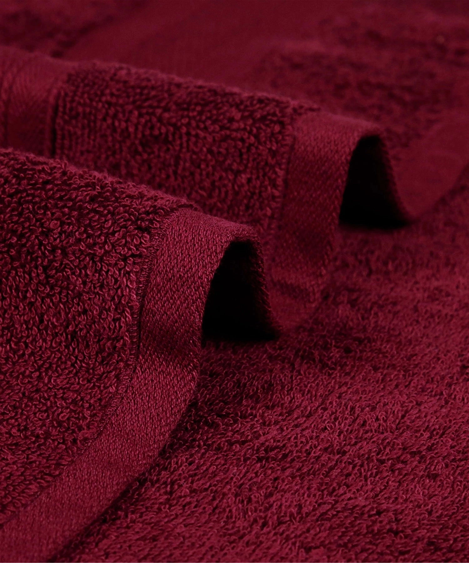 Soft Comfort Red Wine Air Rich Technology Bath Towel, 100% Cotton, 509 GSM, Red Wine